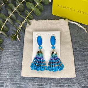 Kendra Scott Dove Tassel Earrings in Turquoise